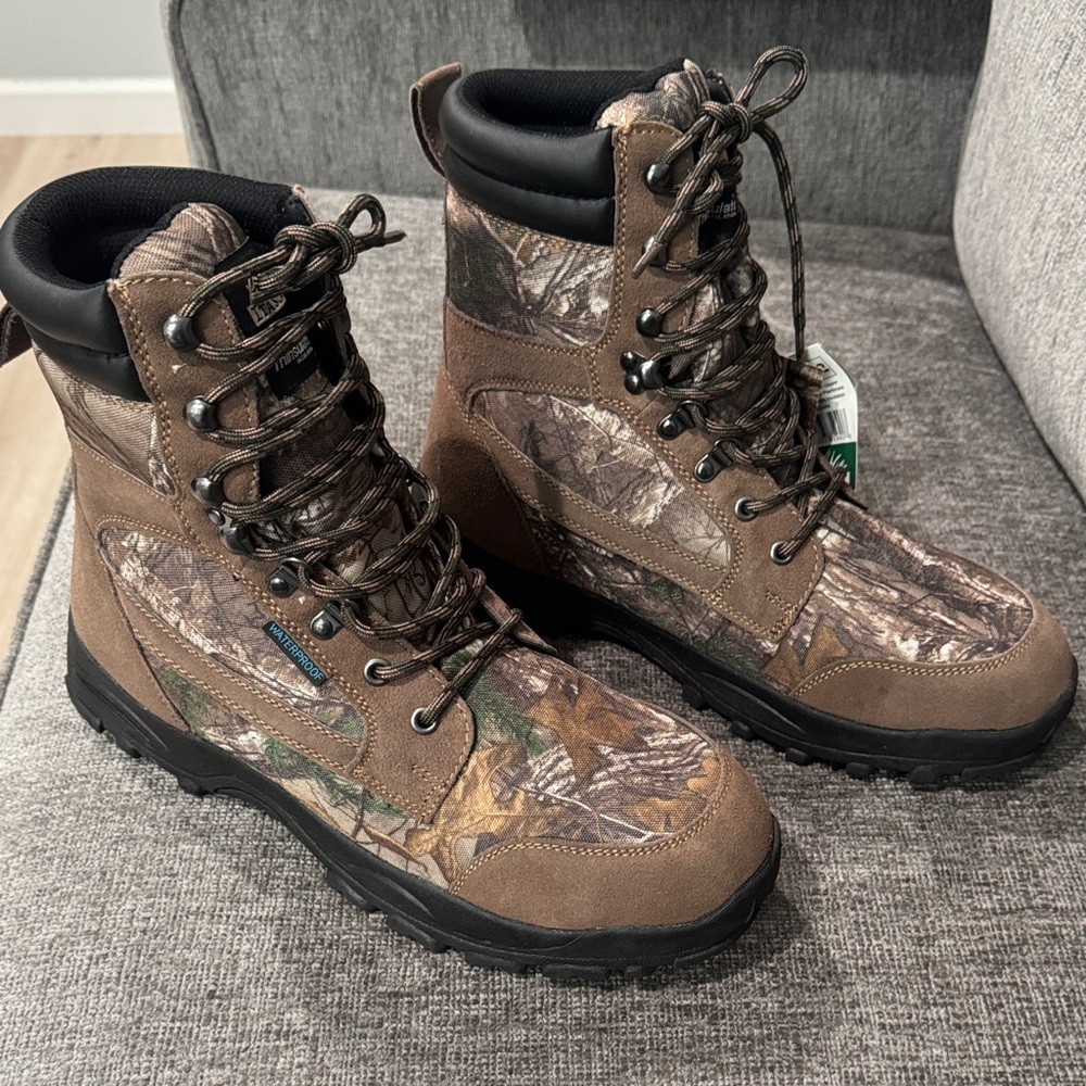 Itasca Men's Boots Waterproof All Terrain Thinsulate Sz.12 Winter Camo Hunting